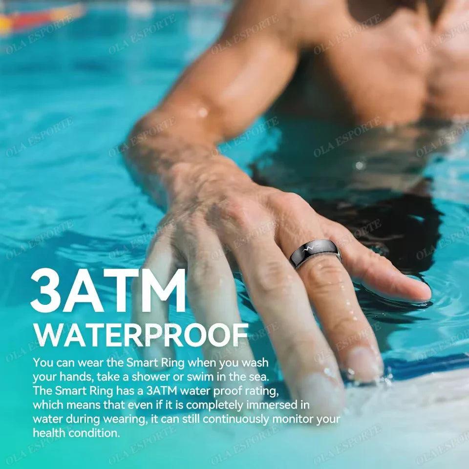 High-end ECG Blood Oxygen Health Smart Ring - 5ATM Waterproof & Multi-Sport Modes