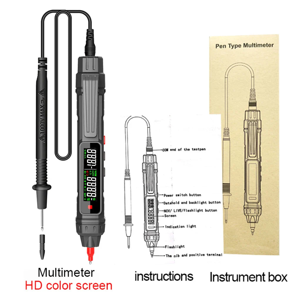 Smart Digital Multimeter 6000 Counts | High Precision Auto Range Voltage Detector