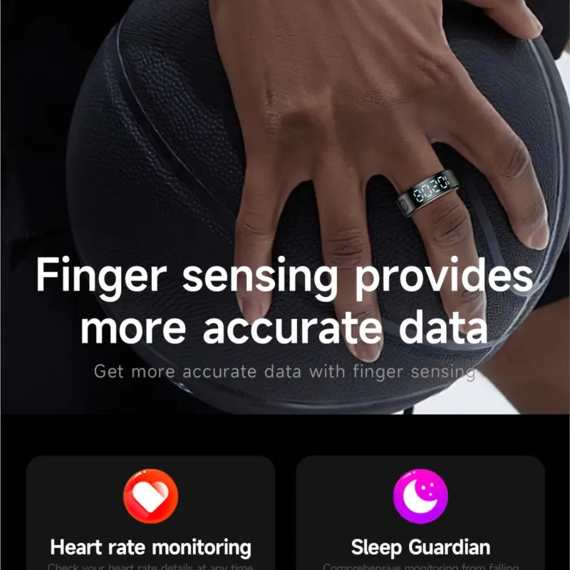 2025 SR08 Smart Ring with LED Display