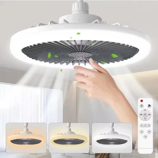 Modern 25cm Ceiling Fan with LED
