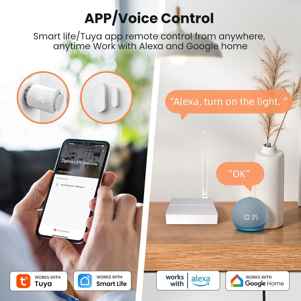 AVATTO ZigBee Gateway Hub - Smart Home Automation with Alexa & Google Home