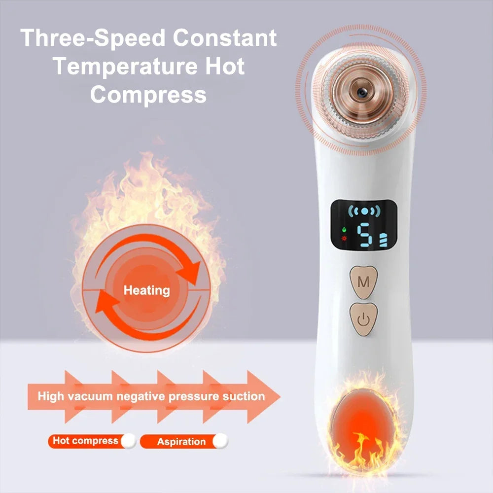 Visual Blackhead Remover Facial Deep Clean Machine | Heated Electric Extractor