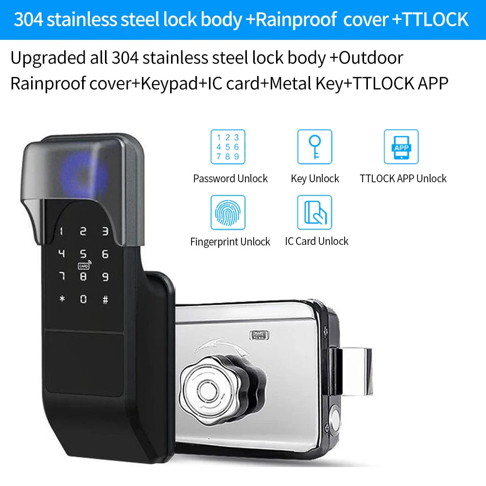 Bluetooth TTLOCK Fingerprint Lock