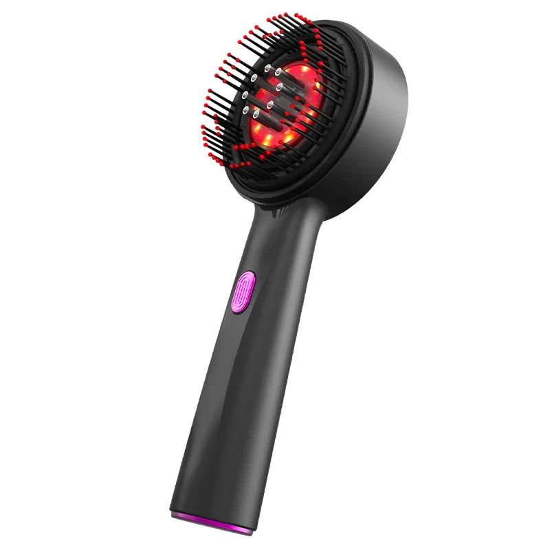Electric Head Massager with Red Light Therapy and Hair Growth Comb