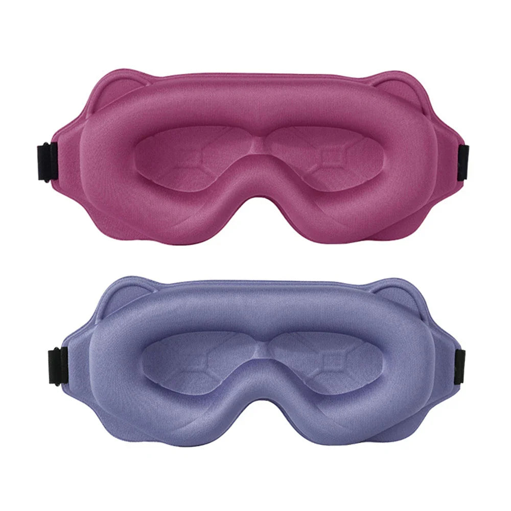 3D Sleeping Mask - Light Blocking, Soft Eye Mask for Travel & Sleep