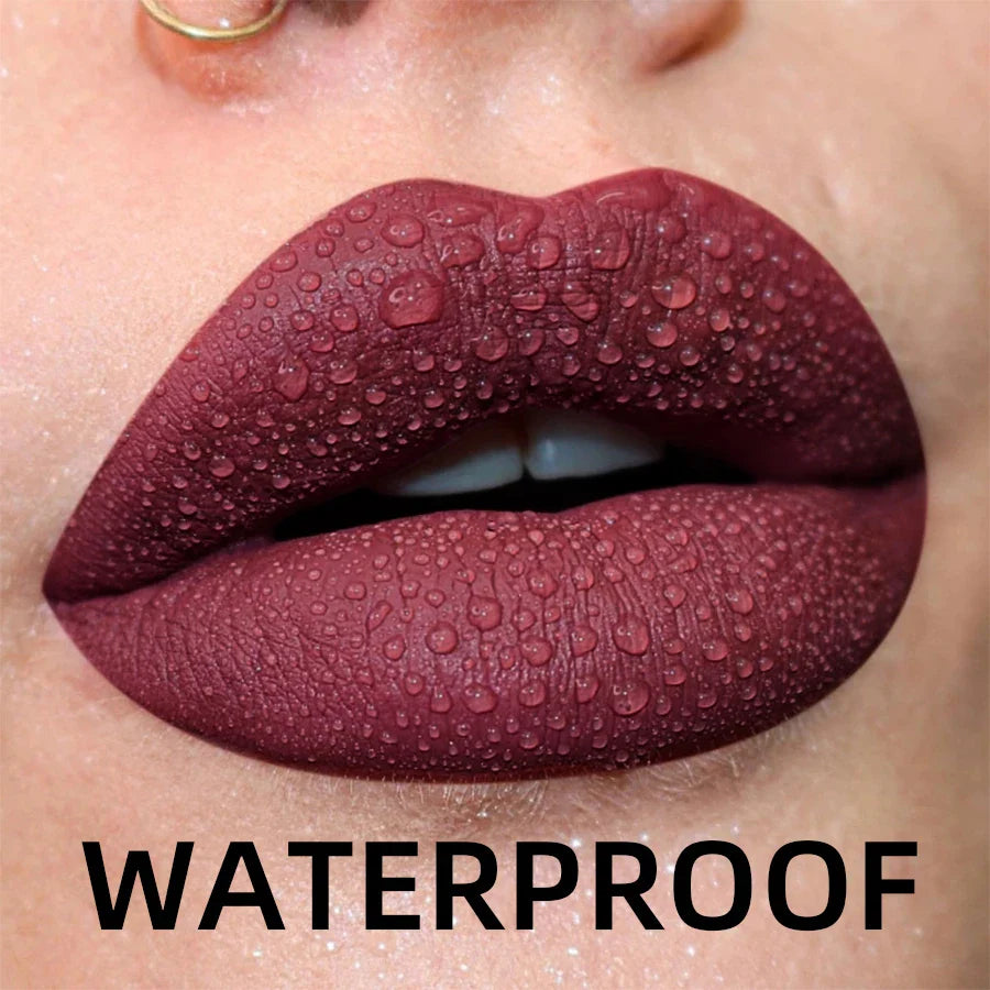 19 Colors Matte Velvet Lip Gloss - Waterproof, Long-lasting & Hydrating