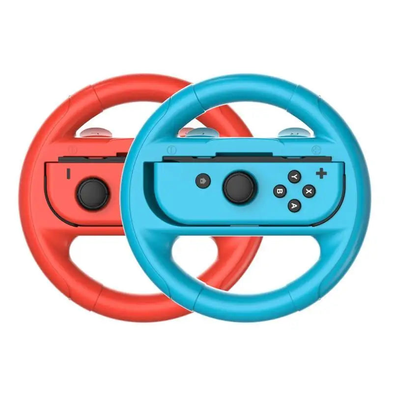2PCS Ergonomic Racing Steering Wheels for Nintendo Switch Joy-Con