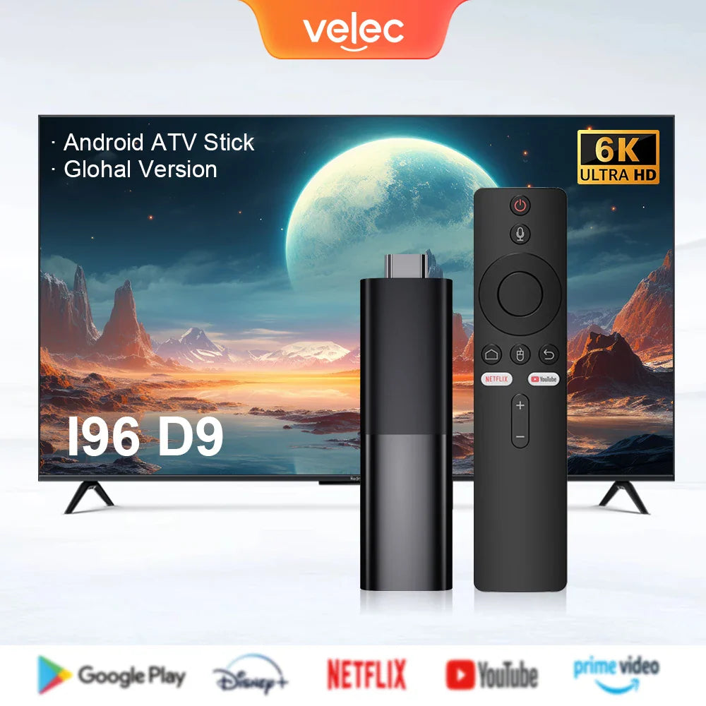 Velec Smart TV Stick Android 12 | 8K Streaming | Voice Remote