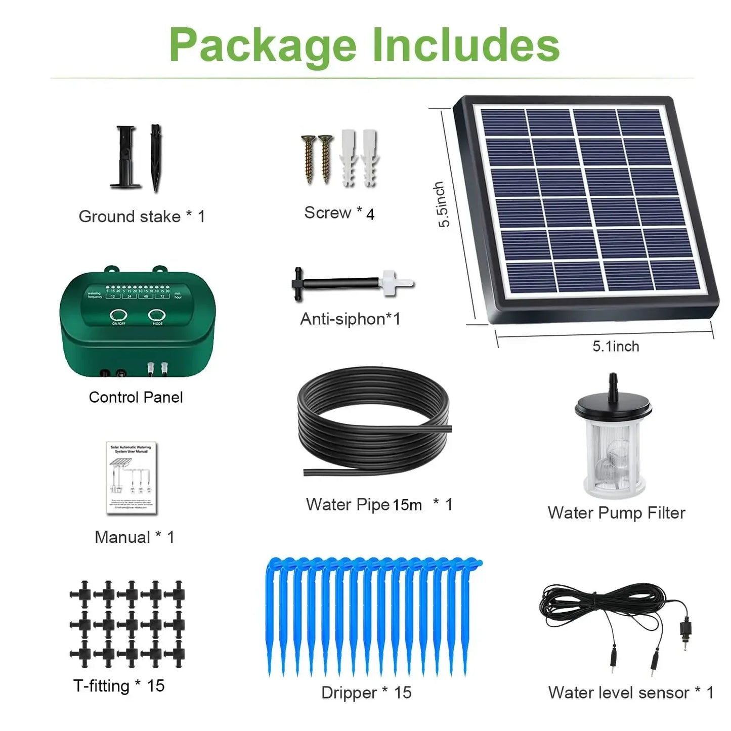 Solar Irrigation Kit 6V 2W