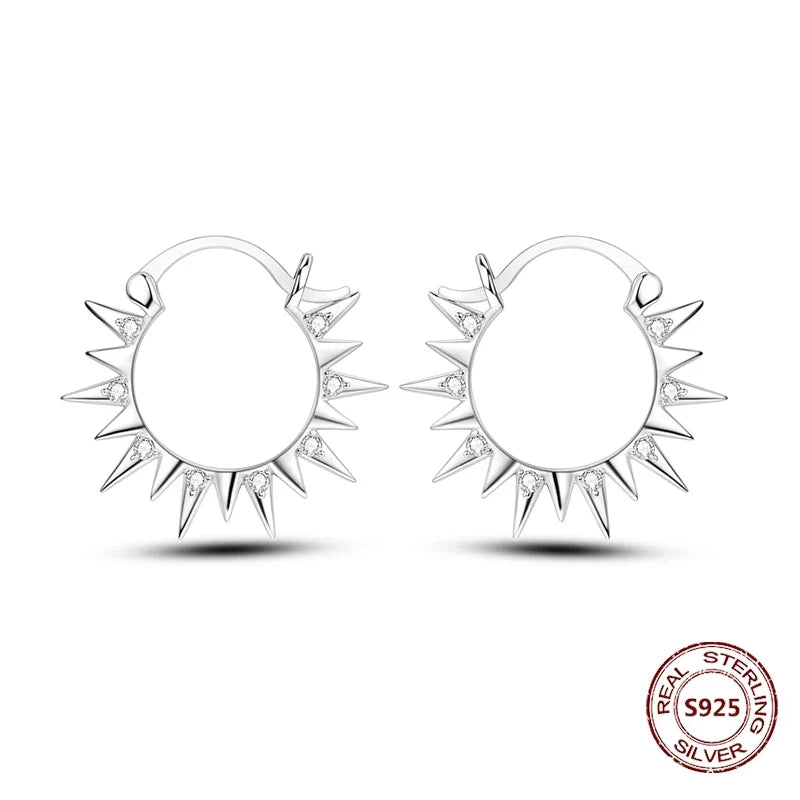 Elegant 925 Sterling Silver Dog Earrings with Zircon and Animal Designs for Women
