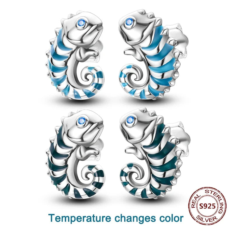 Elegant 925 Sterling Silver Dog Earrings with Zircon and Animal Designs for Women