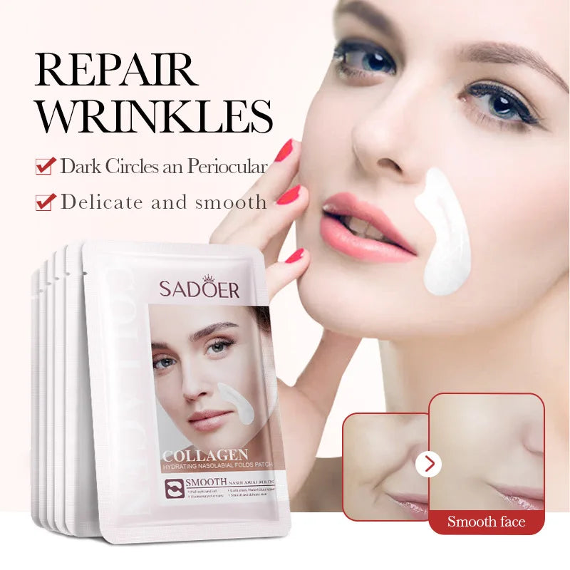 10pcs Hyaluronic Acid Collagen Face Mask for Moisturizing & Firming Skin
