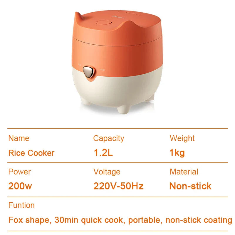 Compact 1.2L Mini Rice Cooker