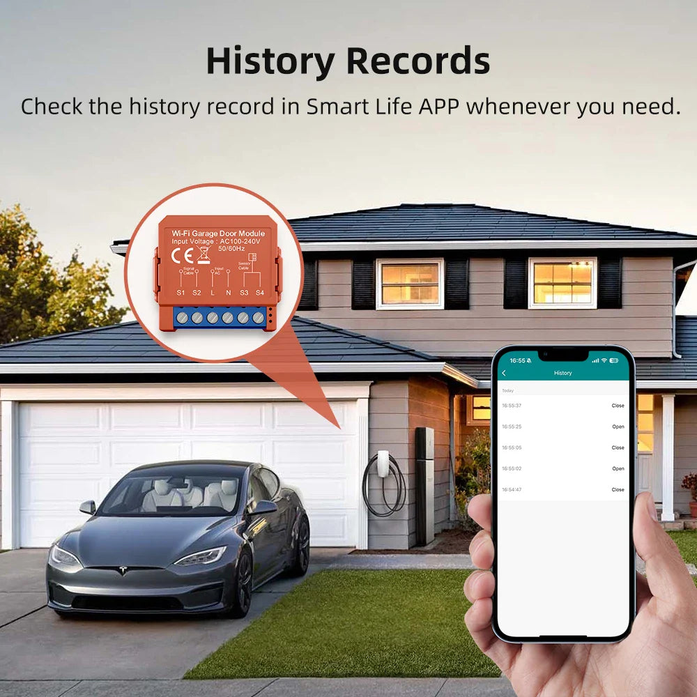 AVATTO Tuya WiFi Garage Door Opener - Smart Remote & Voice Control