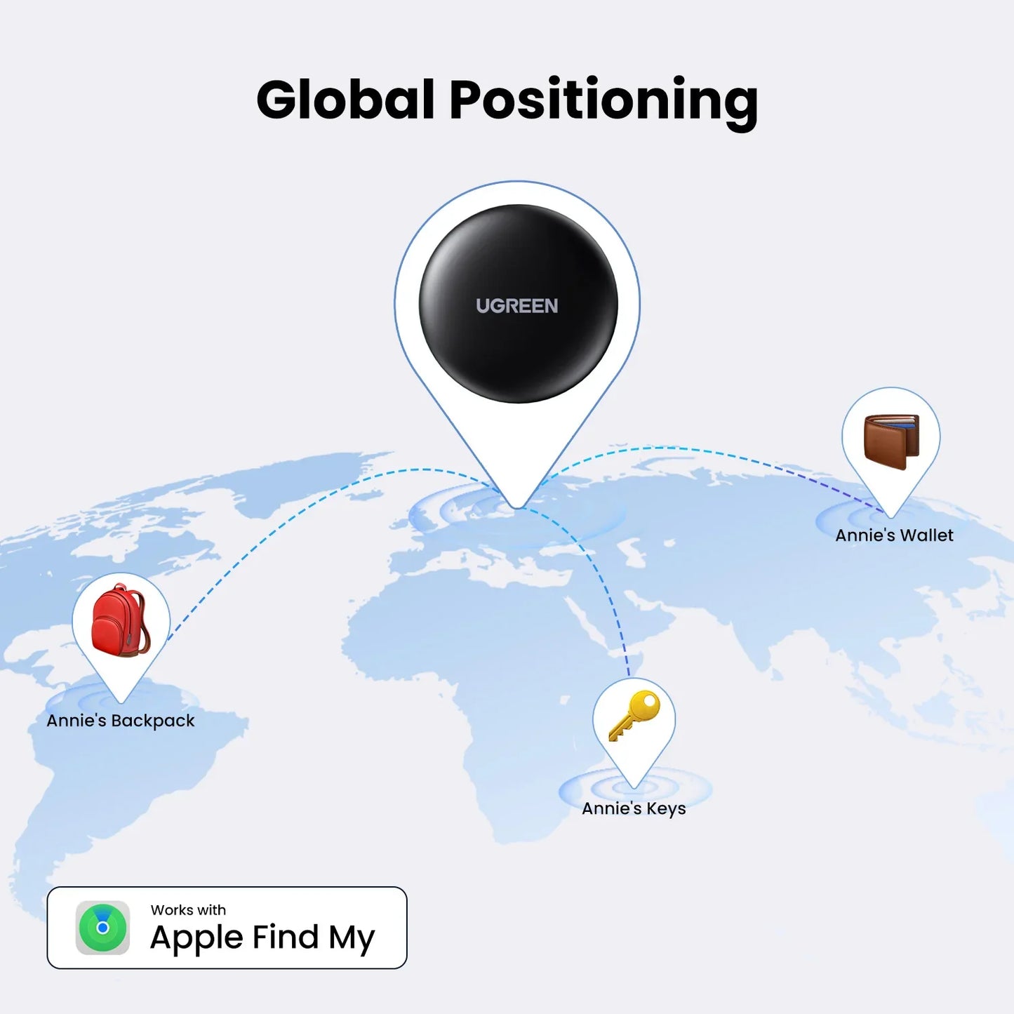 UGREEN SmartTrack Link: Apple Find My Compatible Bluetooth GPS Tracker
