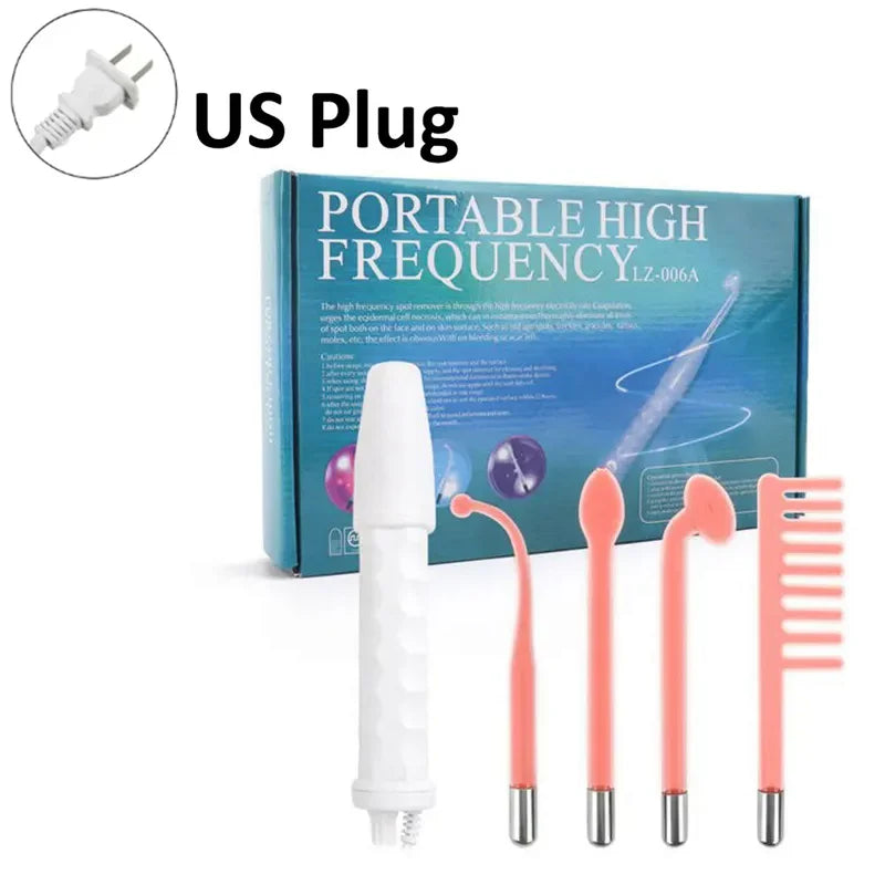 4 In 1 Electric Facial Wand for Acne & Skin Tightening - High Frequency Therapy