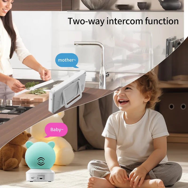 Smart WiFi Baby Monitor with Mobile Phone Connectivity - 5" HD Video Surveillance Camera
