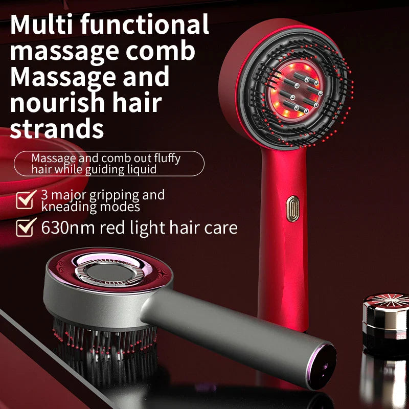 3 Modes Electric Vibration Massage Comb for Hair Growth & Scalp Care