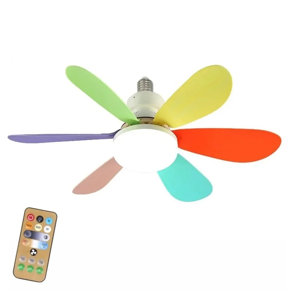LED Ceiling Fan with Remote, Dimmable 40W