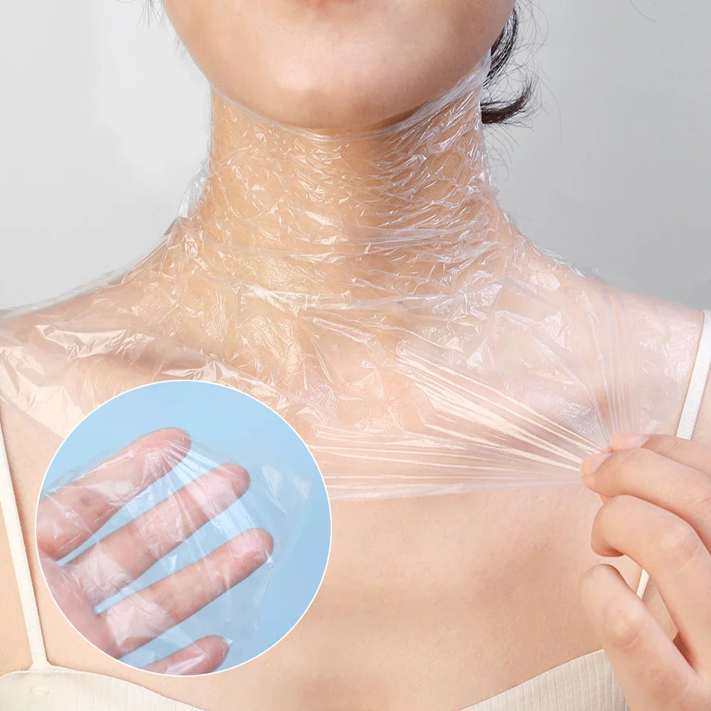 Transparent Disposable Neck Masks for Beauty Care