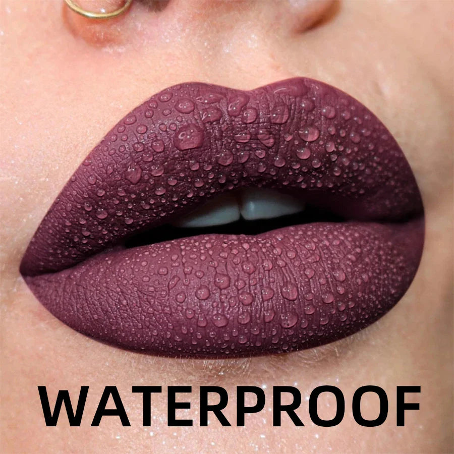 19 Colors Matte Velvet Lip Gloss - Waterproof, Long-lasting & Hydrating