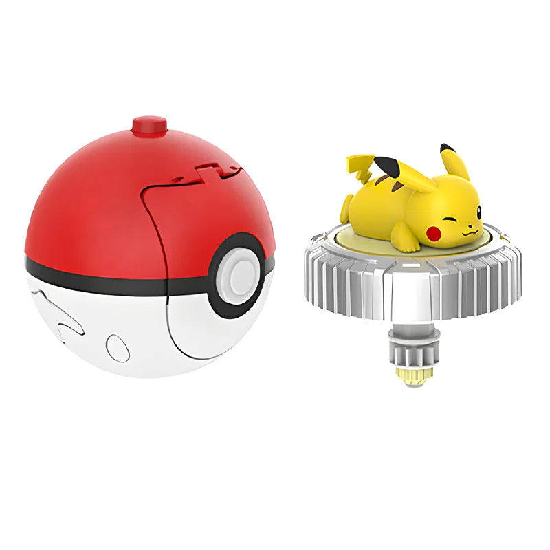 Pokemon Spinning Top Ball Toy Action Figure - Pikachu, Charmander, Squirtle, Mew, Eevee