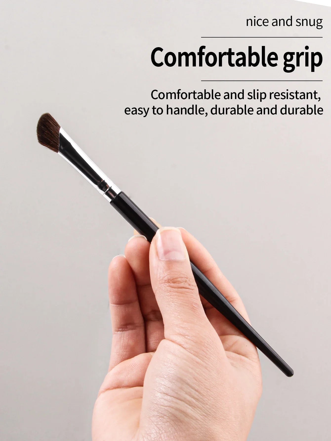 3D Nose Shadow Brush - Contour & Highlight with Soft Horse Hair