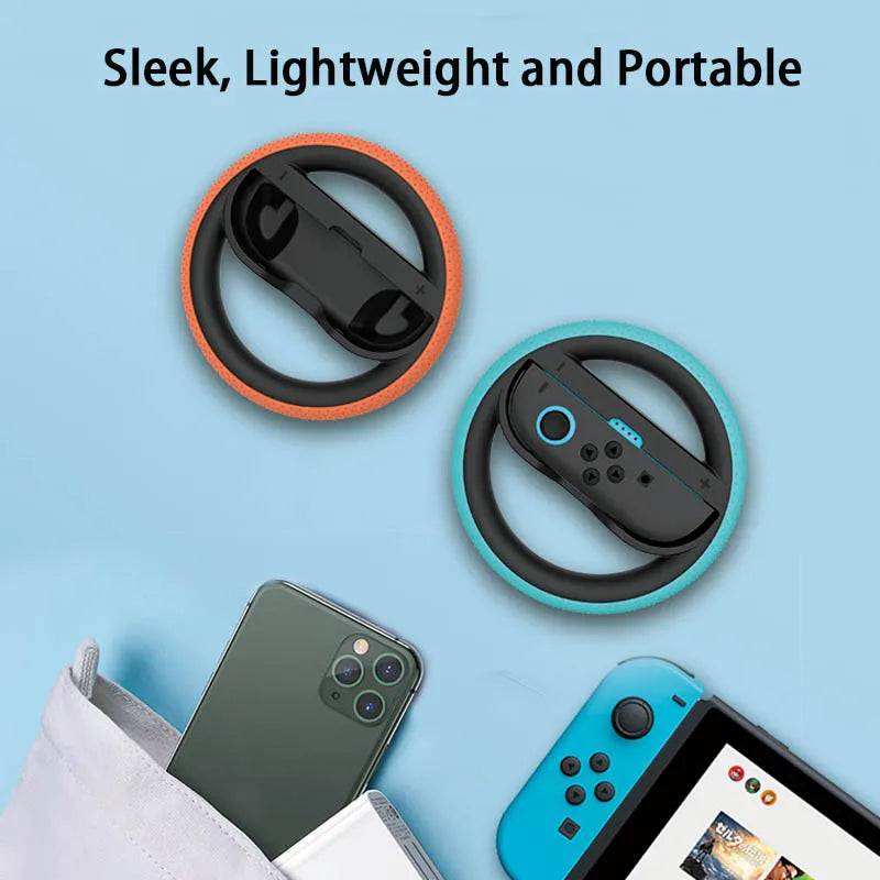 2 PCS Racing Steering Wheels for Nintendo Switch 2 - Enhance Your Gaming Experience