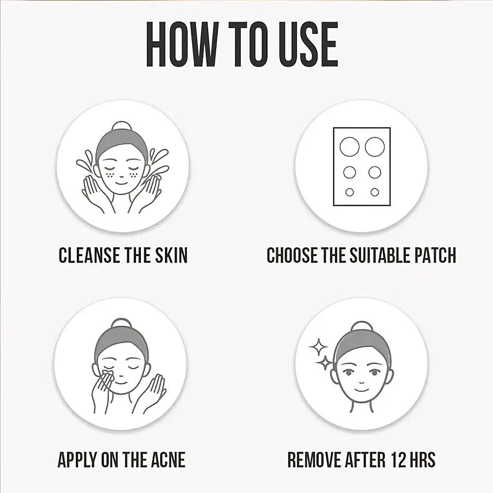 360Pcs Colorful Hydrocolloid Acne Patches for Invisible Pimple Removal & Concealing