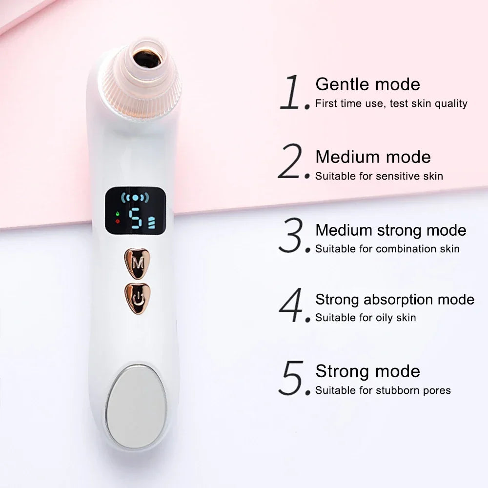 Visual Blackhead Remover Facial Deep Clean Machine | Heated Electric Extractor