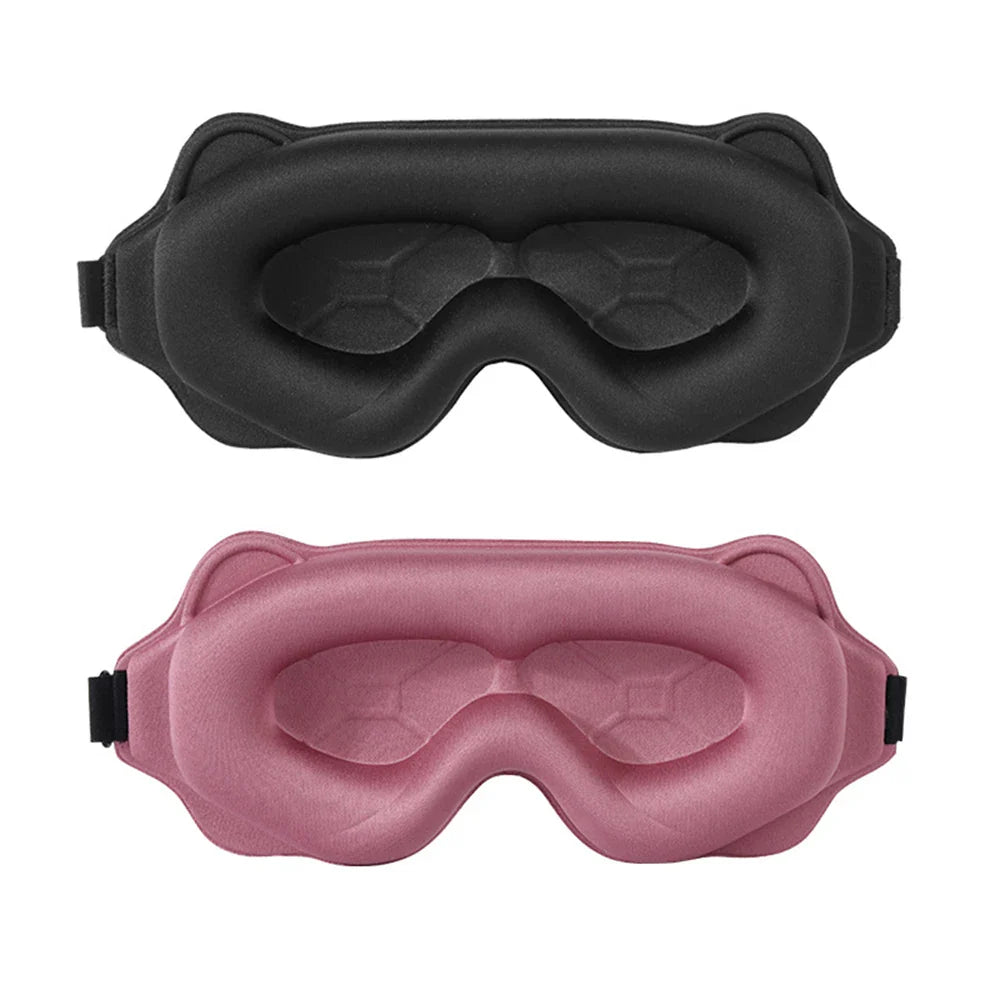 3D Sleeping Mask - Light Blocking, Soft Eye Mask for Travel & Sleep