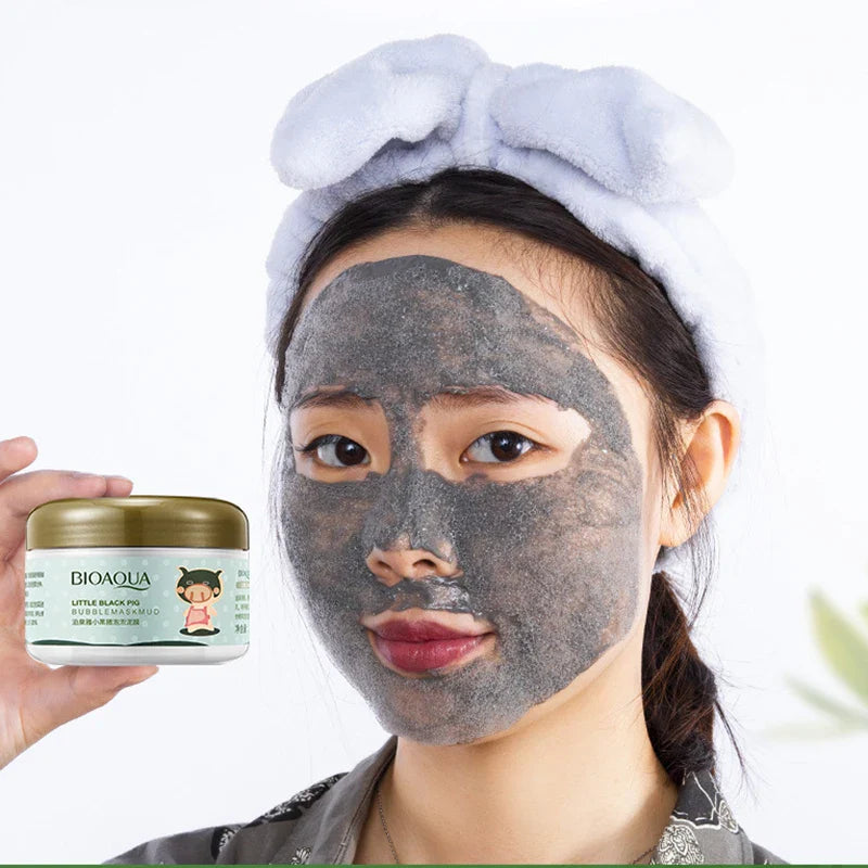 BIOAQUA Collagen Bubble Clay Mask for Deep Cleaning & Oil Control