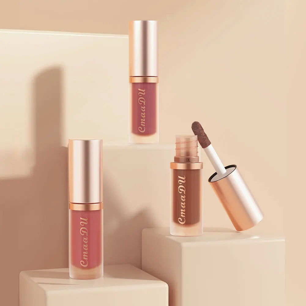 12 Color Long Lasting Velvet Matte Lip Gloss | Waterproof & Nonstick