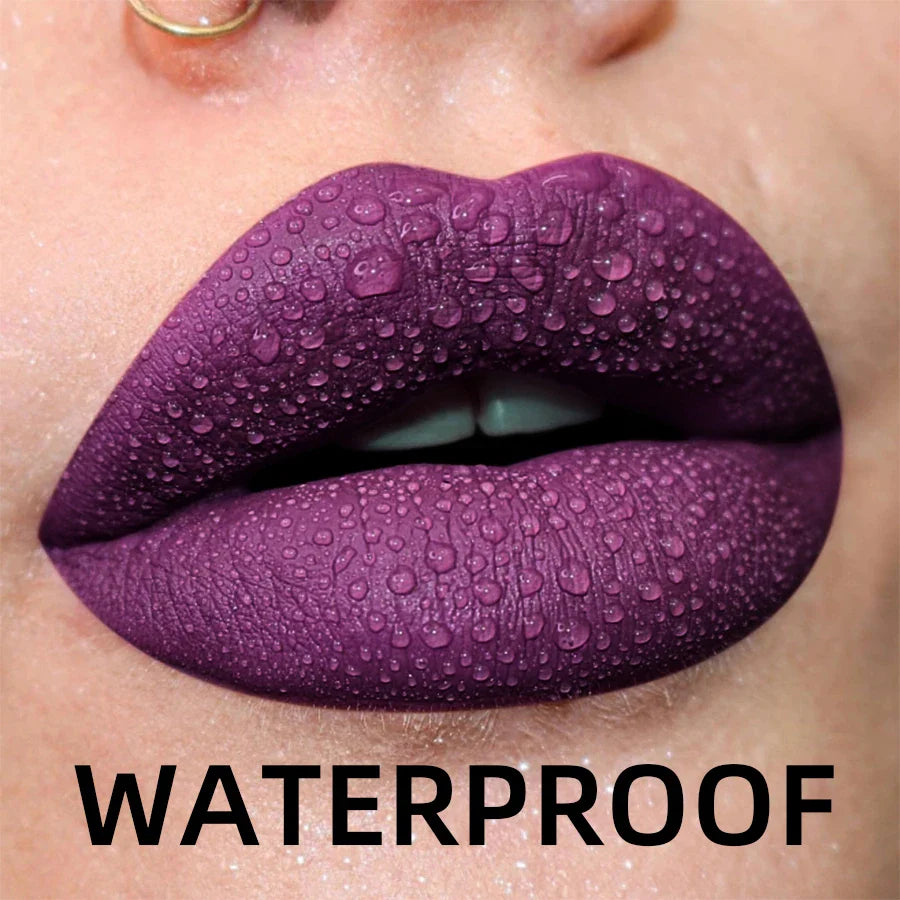 19 Colors Matte Velvet Lip Gloss - Waterproof, Long-lasting & Hydrating