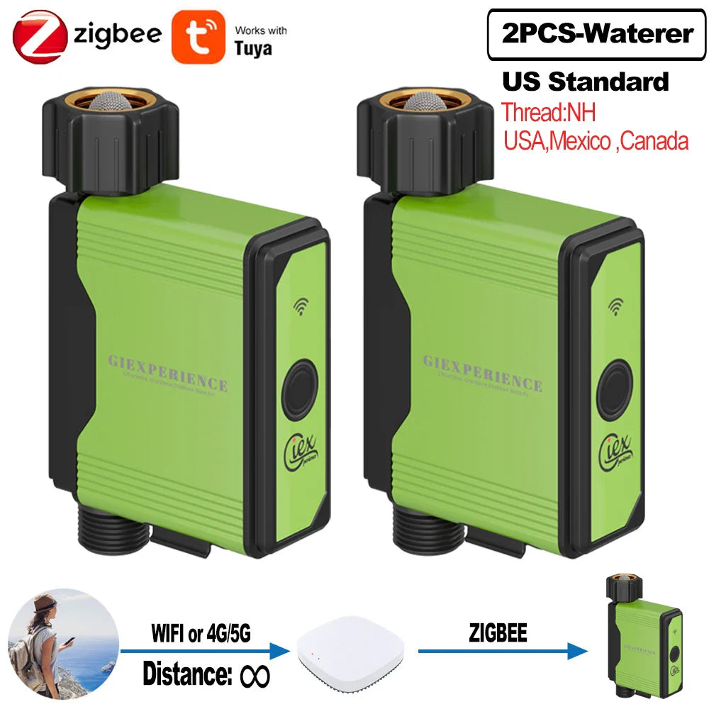 ZIGBEE WIFI Garden Watering Timer with Smart Sprinkler System - TUYA Compatible