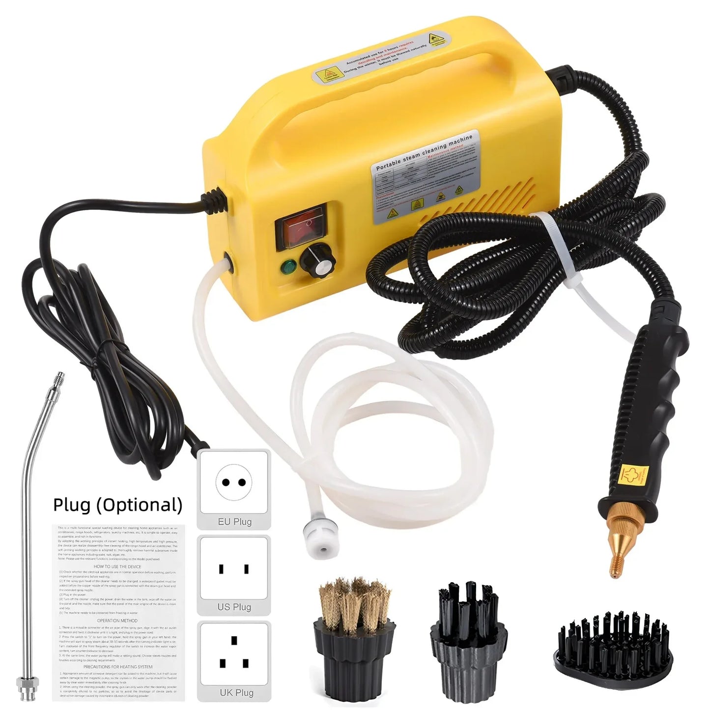 220V EU Plug 2600W Handheld Steam Cleaner | Efficient Home Cleaning