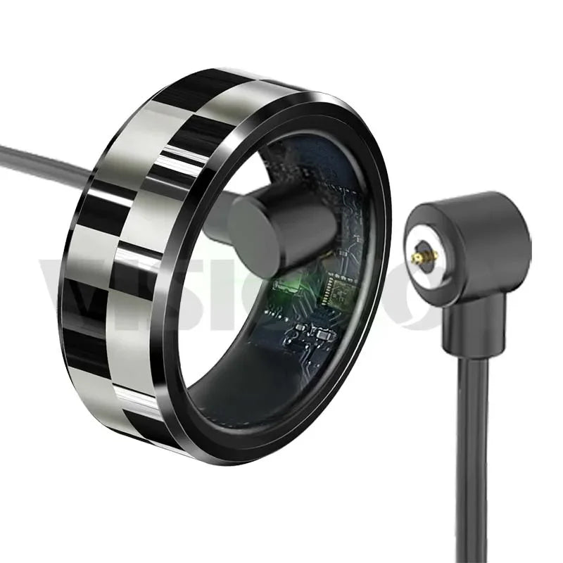 Visiovoy Smart Ring with NFC, Health & Sleep Monitor, 5ATM Water Resistant, Multi-Sport Mode