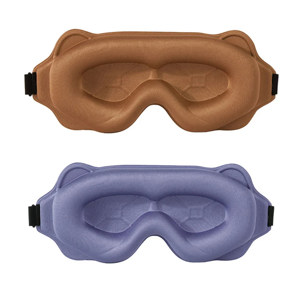 3D Sleeping Mask - Light Blocking, Soft Eye Mask for Travel & Sleep