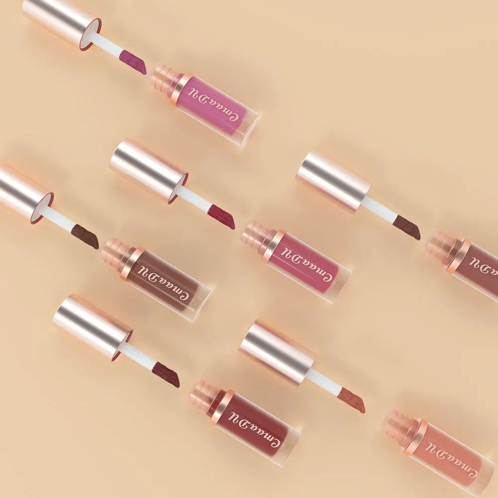 12 Color Long Lasting Velvet Matte Lip Gloss | Waterproof & Nonstick