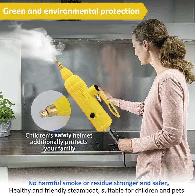 1800W High Pressure Steam Cleaner - Multi-Function Sterilizer & Stain Remover