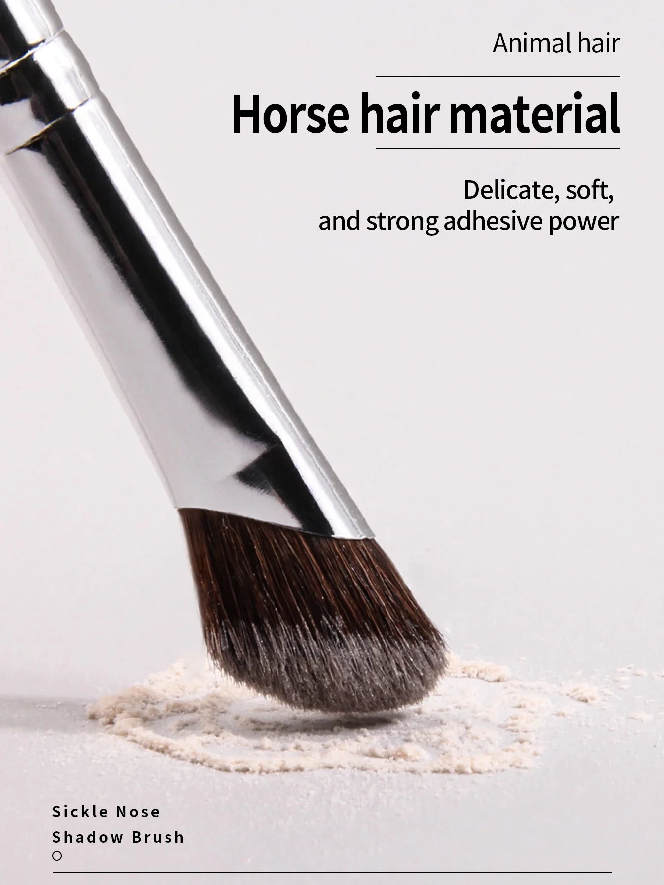 3D Nose Shadow Brush - Contour & Highlight with Soft Horse Hair