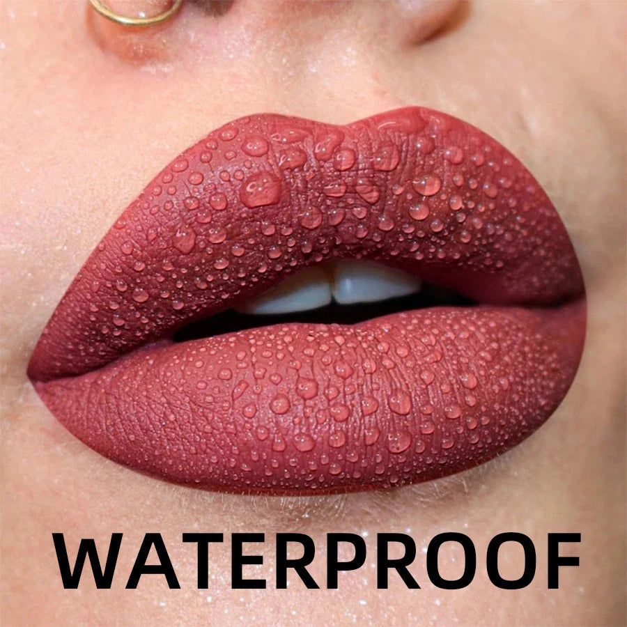 19 Colors Matte Velvet Lip Gloss - Waterproof, Long-lasting & Hydrating