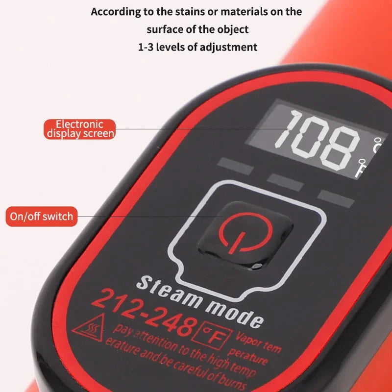 High-Pressure Handheld Steam Cleaner - 1200W for Household & Kitchen
