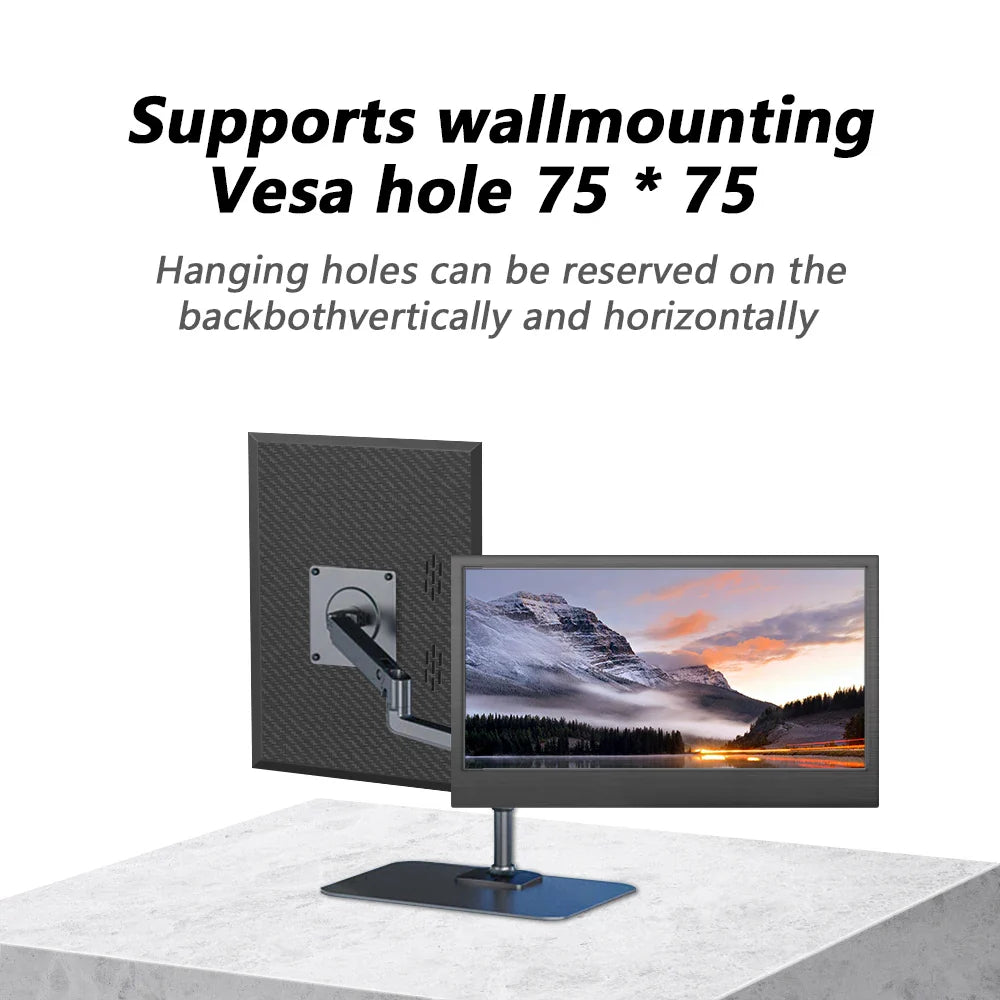 MUCAI 11.6" Portable Monitor - 60Hz, Type-C, Compatible with Xbox, PS4/5, Switch & More