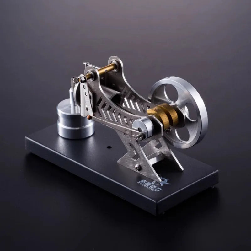 Vacuum Stirling Engine Motor Model - Educational Hot Air Science Experiment Kit