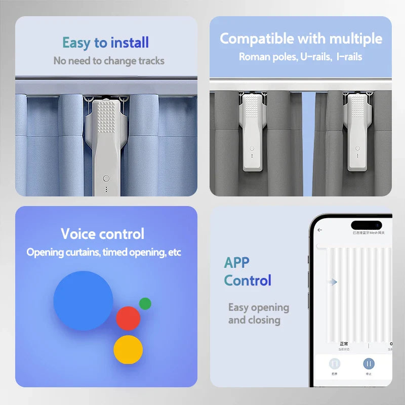 Zigbee Smart Curtain Robot