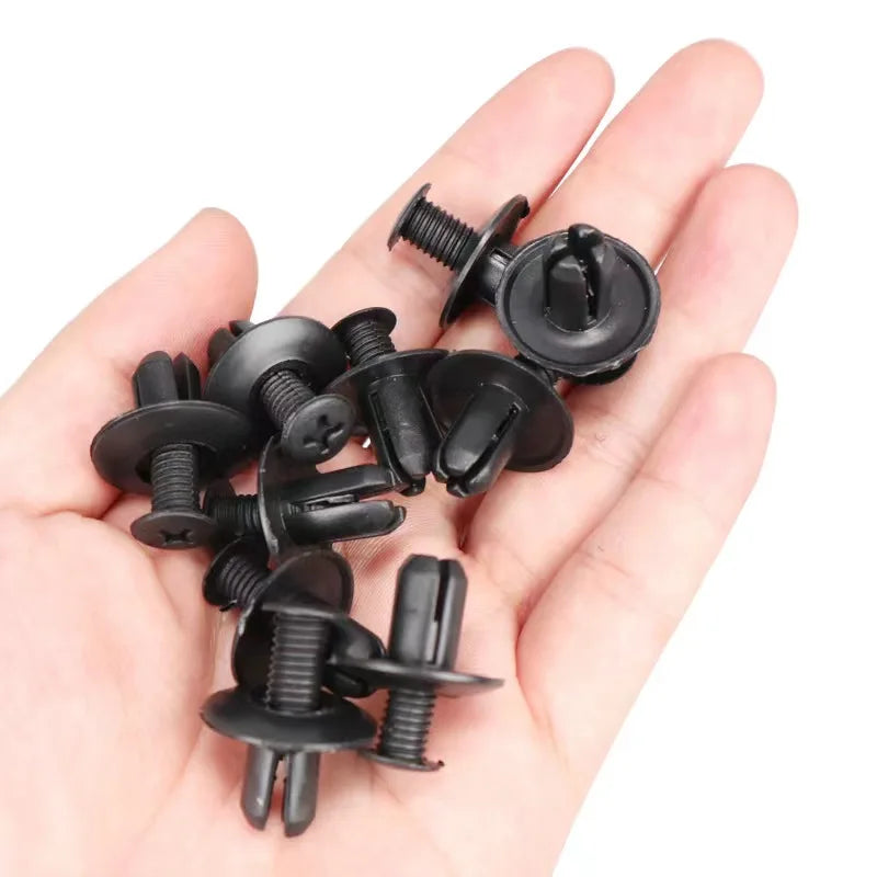 8mm Plastic Rivets Fasteners for Car Bumper & Fender - Toyota, Kia, Nissan