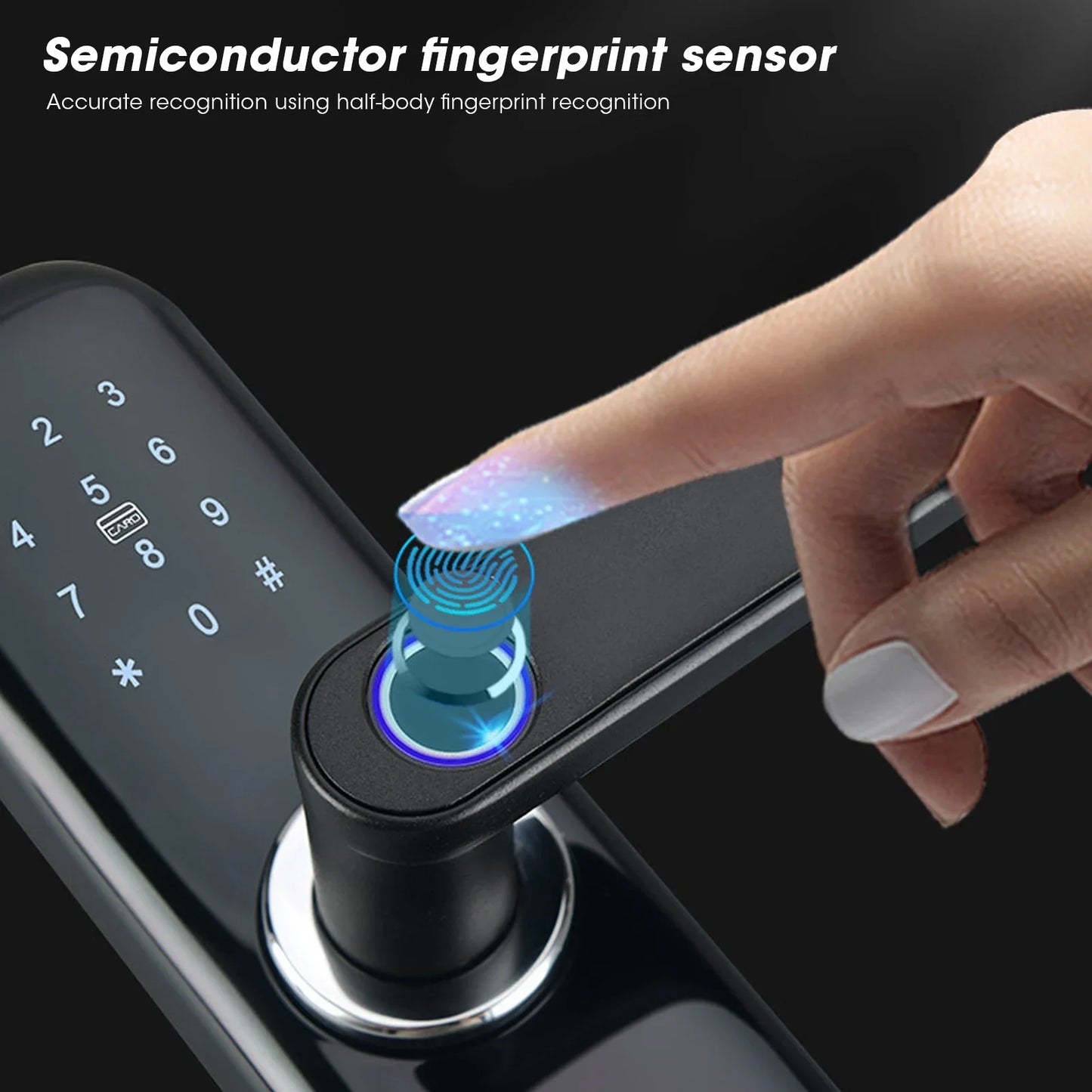 Smart Door Lock with Fingerprint & TUYA Control