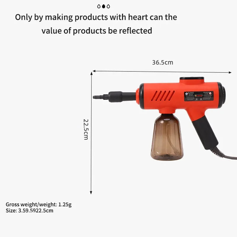 High-Pressure Handheld Steam Cleaner - 1200W for Household & Kitchen