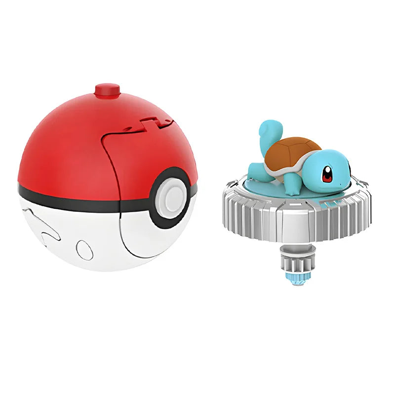 Pokemon Spinning Top Ball Toy Action Figure - Pikachu, Charmander, Squirtle, Mew, Eevee